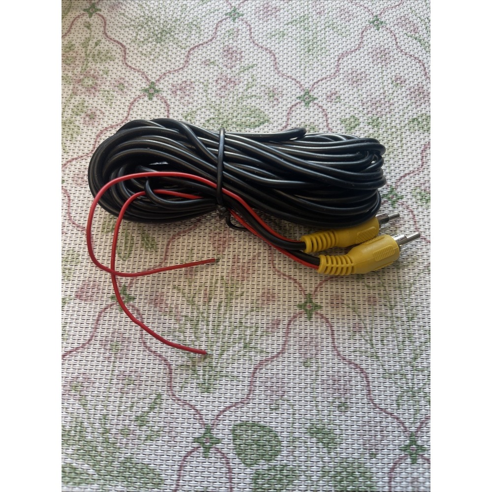 6m RCA Camera Cable Reverse Trigger Red Wire Reversing Phono Video Meters SPDIF